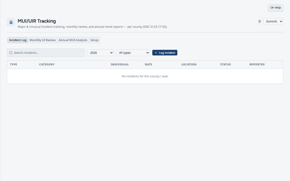 MUI Logging in DODD Agency Pro
