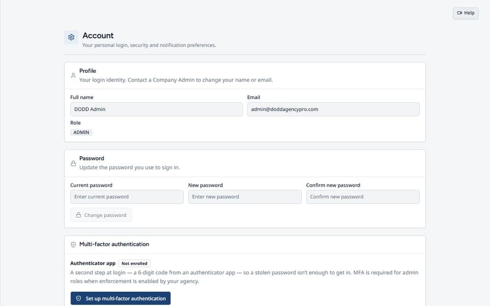 Privacy-First by Design in DODD Agency Pro